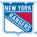 New York Rangers logo on transparent background