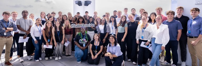 Student Associates Group Photo outside